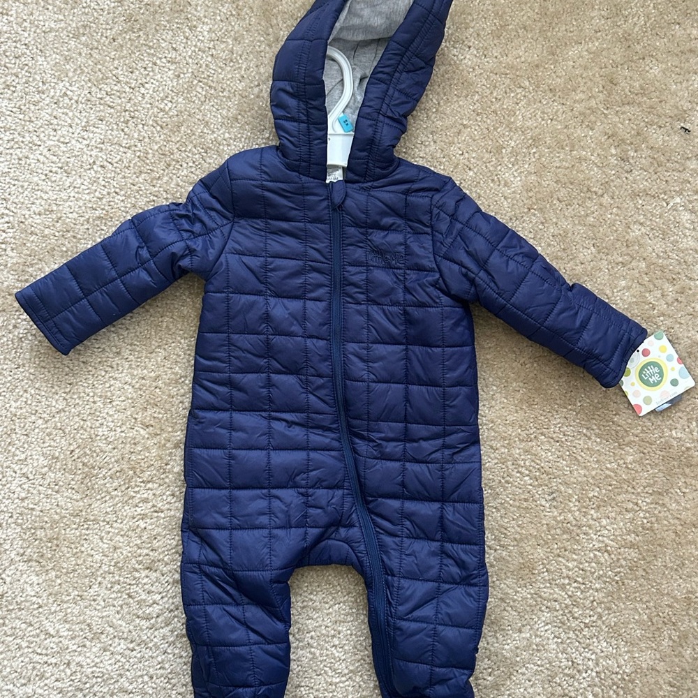 Little Me Blue Baby Snowsuit